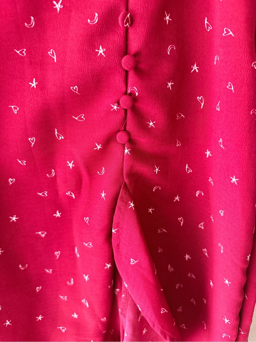 Red Printed Midi Skirt - Picture 2 of 4